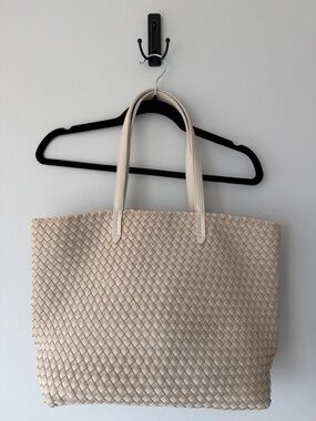 Nagged Jetsetter Small Tote in Ecru